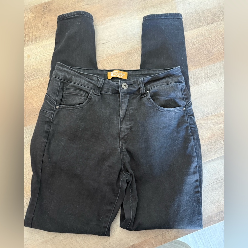 Wax Jean Black Skinny Jeans